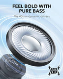 Anker Soundcore H30i Wireless On-Ear Headphones, Foldable Design, Pure Bass, 70H Playtime, Bluetooth 5.3, Lightweight and Comfortable, App Connectivity, Multipoint Connection