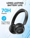 Anker Soundcore H30i Wireless On-Ear Headphones, Foldable Design, Pure Bass, 70H Playtime, Bluetooth 5.3, Lightweight and Comfortable, App Connectivity, Multipoint Connection