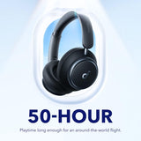Anker Soundcore Space Q45 Adaptive Active Noise Cancelling Headphones, Black